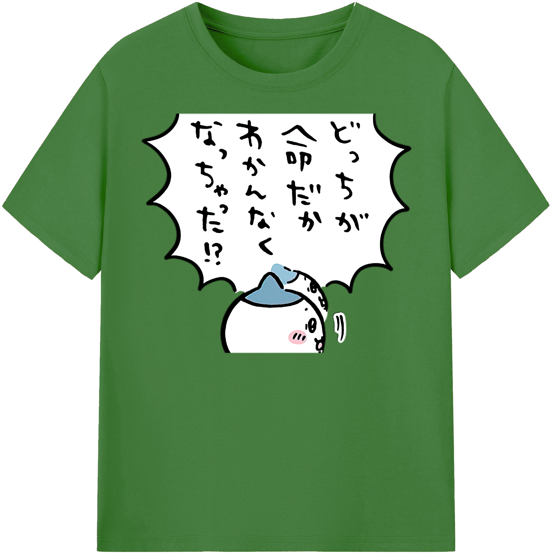 （画像用） ちいかわ ハチワレ Chii-kawa hachiware レディースカジュアルプリントTシャツ（綿100％）